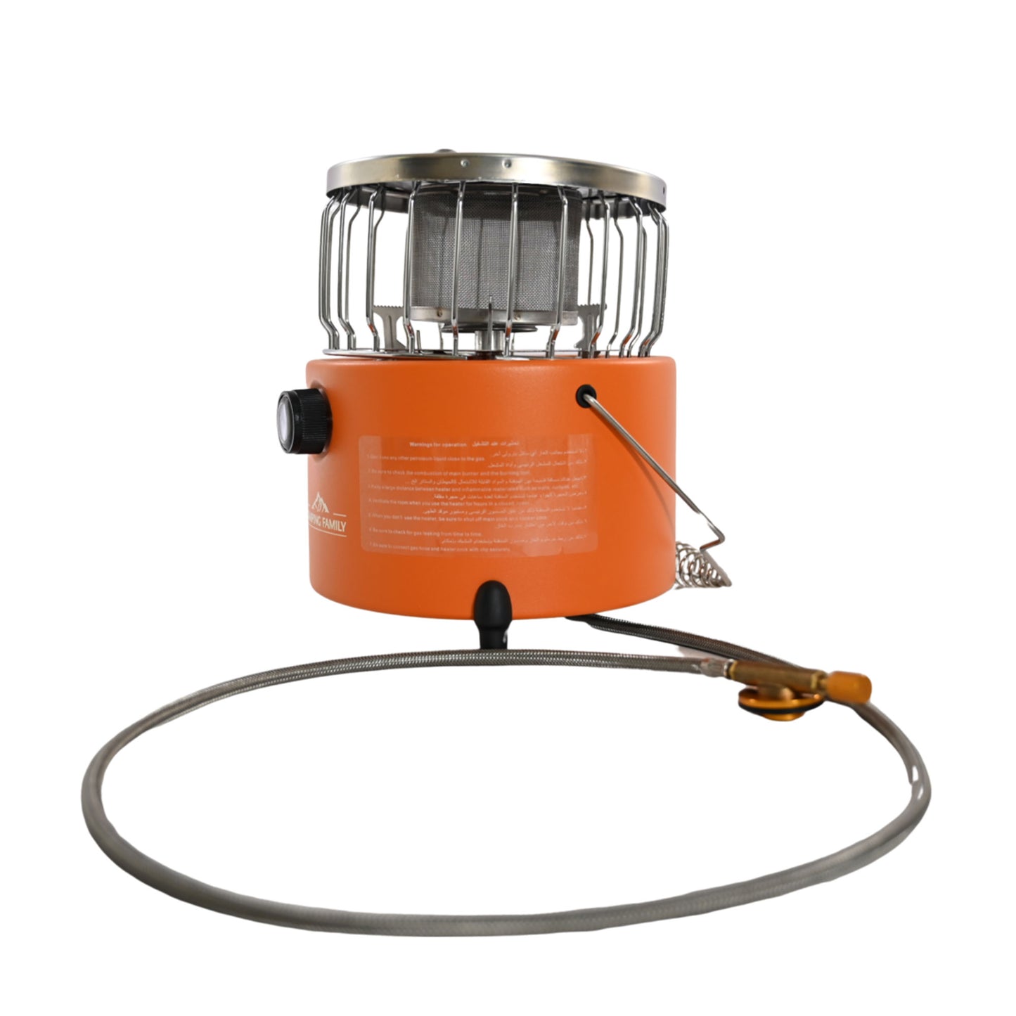 دفاية وموقد غاز 2 في 1 محمولة للبر والتخييم – تدفئة وطهي – استهلاك اقتصادي – 2000 واط