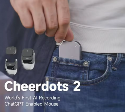 ماوس ذكي بالذكاء الاصطناعي يتحول لتاتش باد – تسجيل صوت وتحويل لنص – ليزر للعرض التقديمي – بلوتوث – بطارية 450mAh