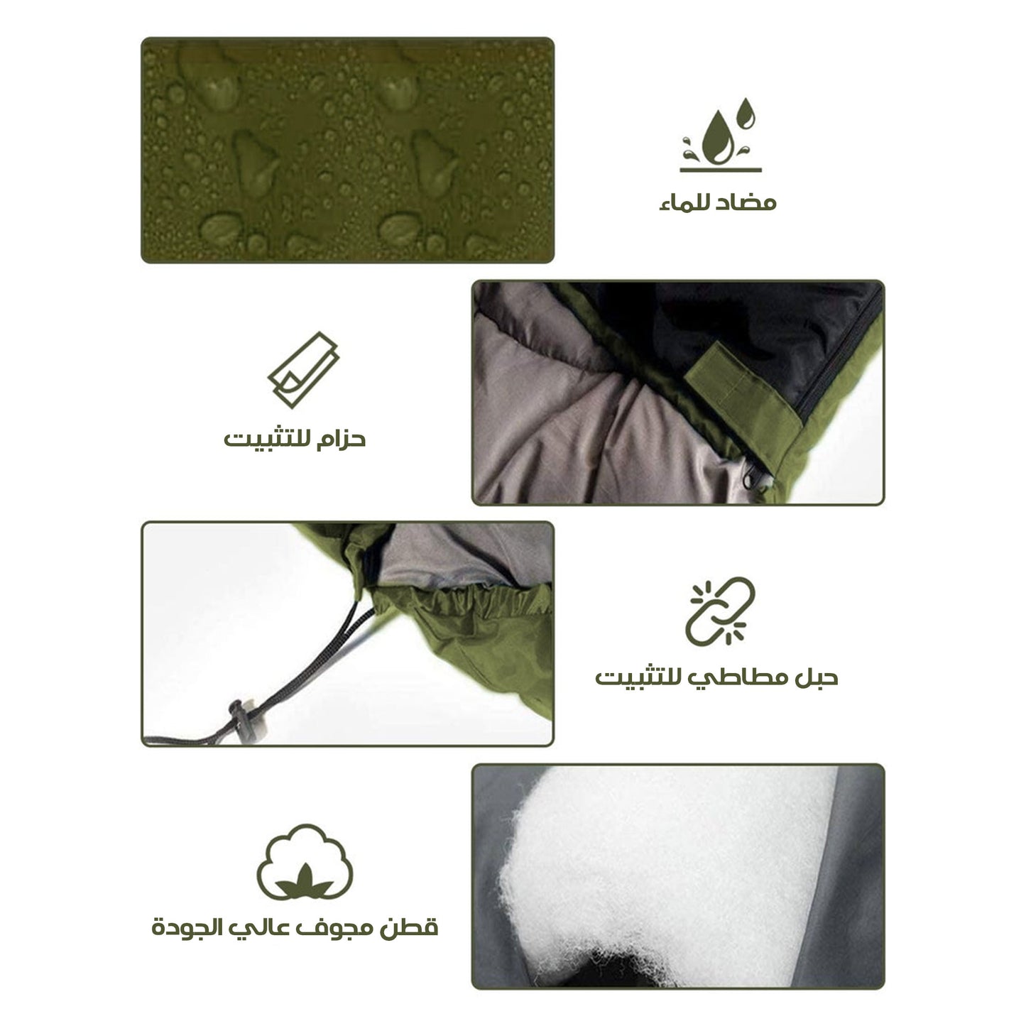 مرتبة وبطانية قابلة للطي مع شنطة – خفيفة – مقاومة للماء – مثالية للرحلات والتخييم والضيوف